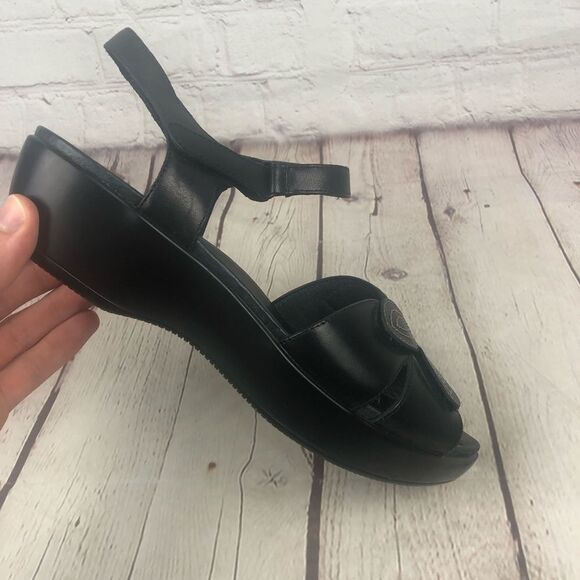 Dansko Black Leather Sandals Women's EU 40 - Picture 4 of 12